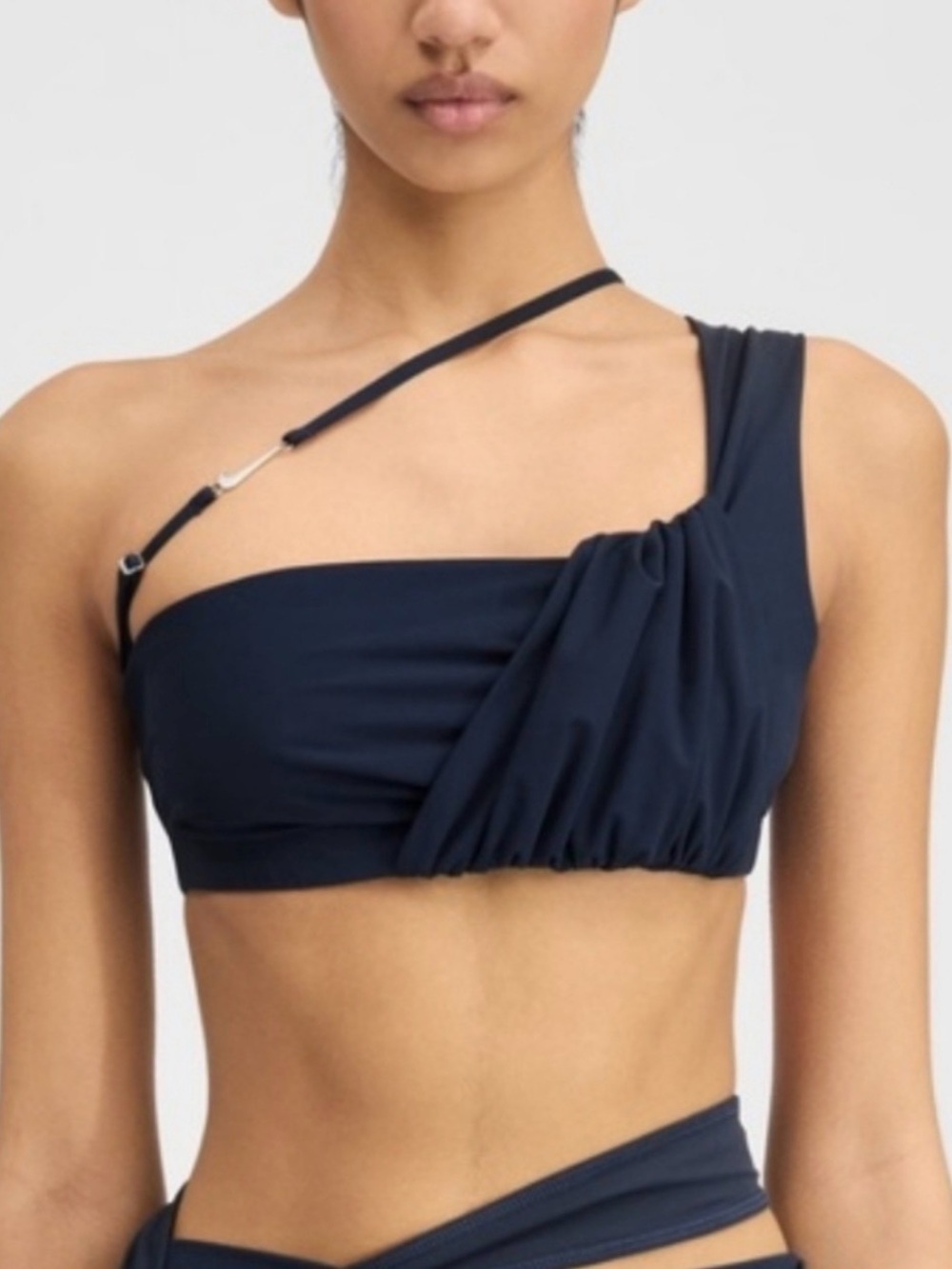 Nike x Jacquemus La Brassière
Bra RARE Black Asymmetrical One-Shoulder Crop Top